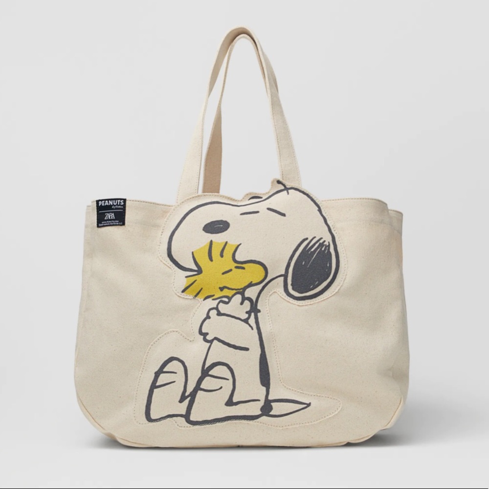Snoopy peanuts bag cartoon canvas tote shoulder bag cute shopping